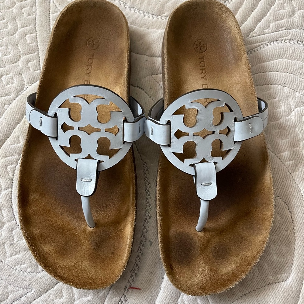 Tory sandals light blue